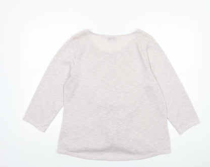 Womens UK Size 16 Spirit at M&Co Pink Pullover Jumper