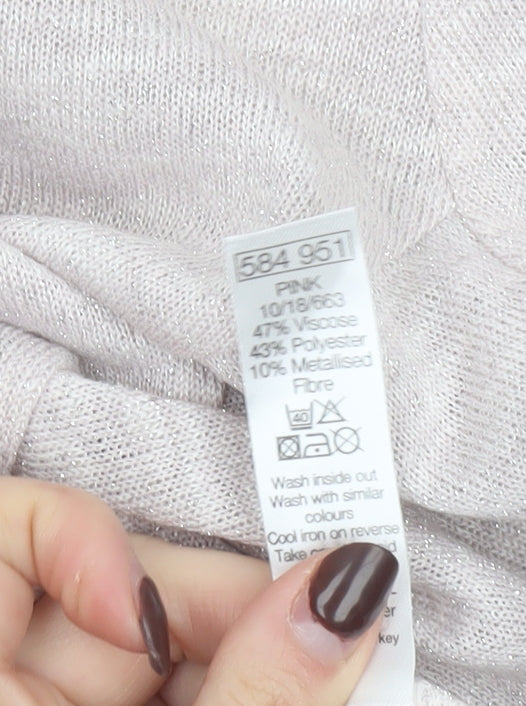 Womens UK Size 16 Spirit at M&Co Pink Pullover Jumper