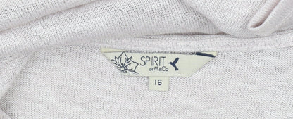 Womens UK Size 16 Spirit at M&Co Pink Pullover Jumper