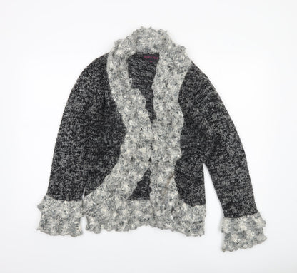 Womens UK Size S Jessica Graaf Grey Cardigan Jumper