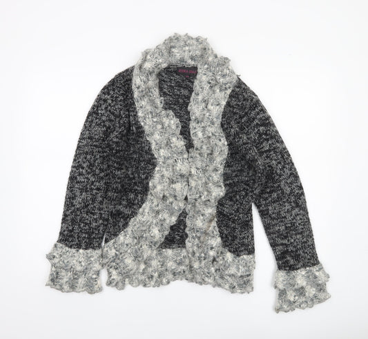 Womens UK Size S Jessica Graaf Grey Cardigan Jumper