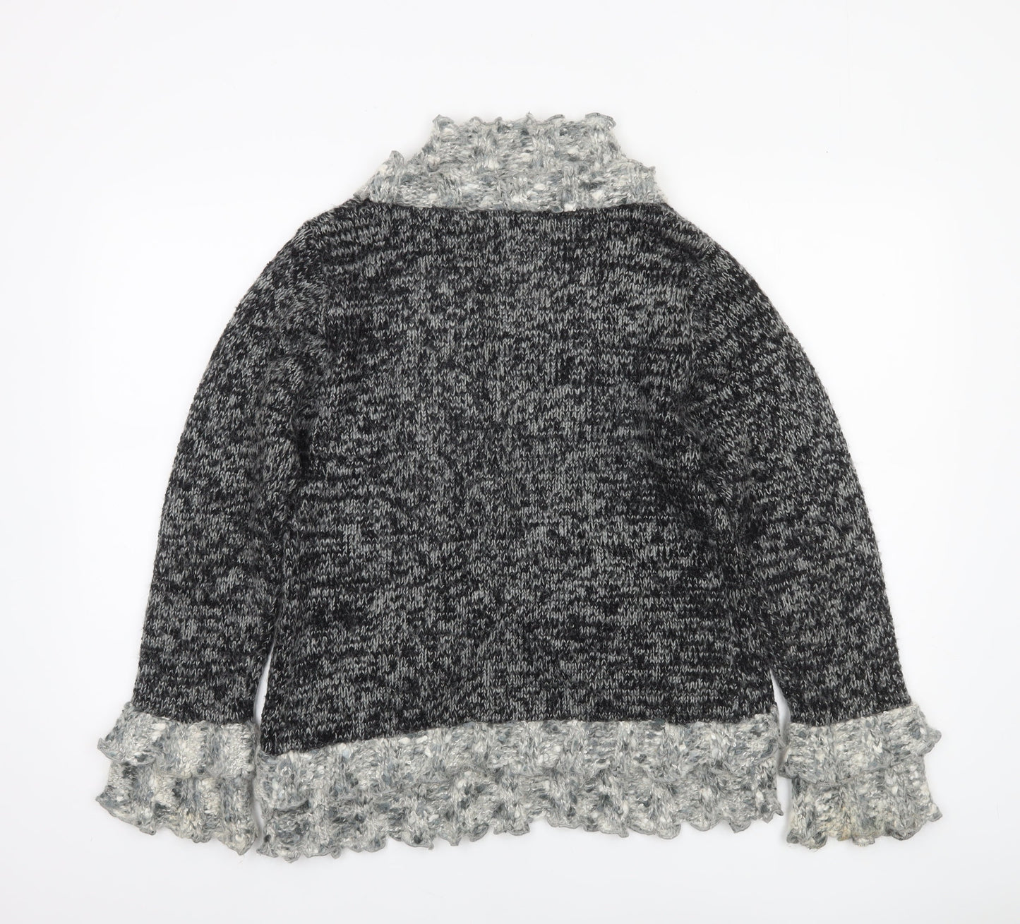Womens UK Size S Jessica Graaf Grey Cardigan Jumper