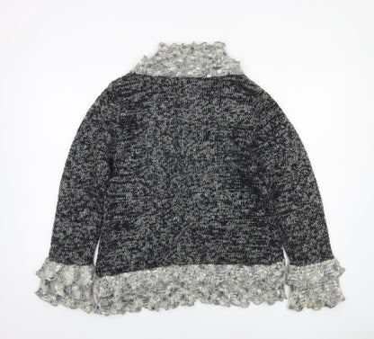 Womens UK Size S Jessica Graaf Grey Cardigan Jumper