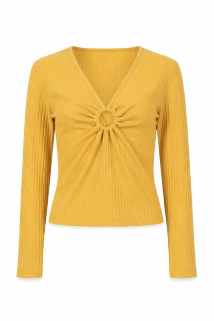 Womens UK Size 6 Topshop Yellow Pullover Jumper