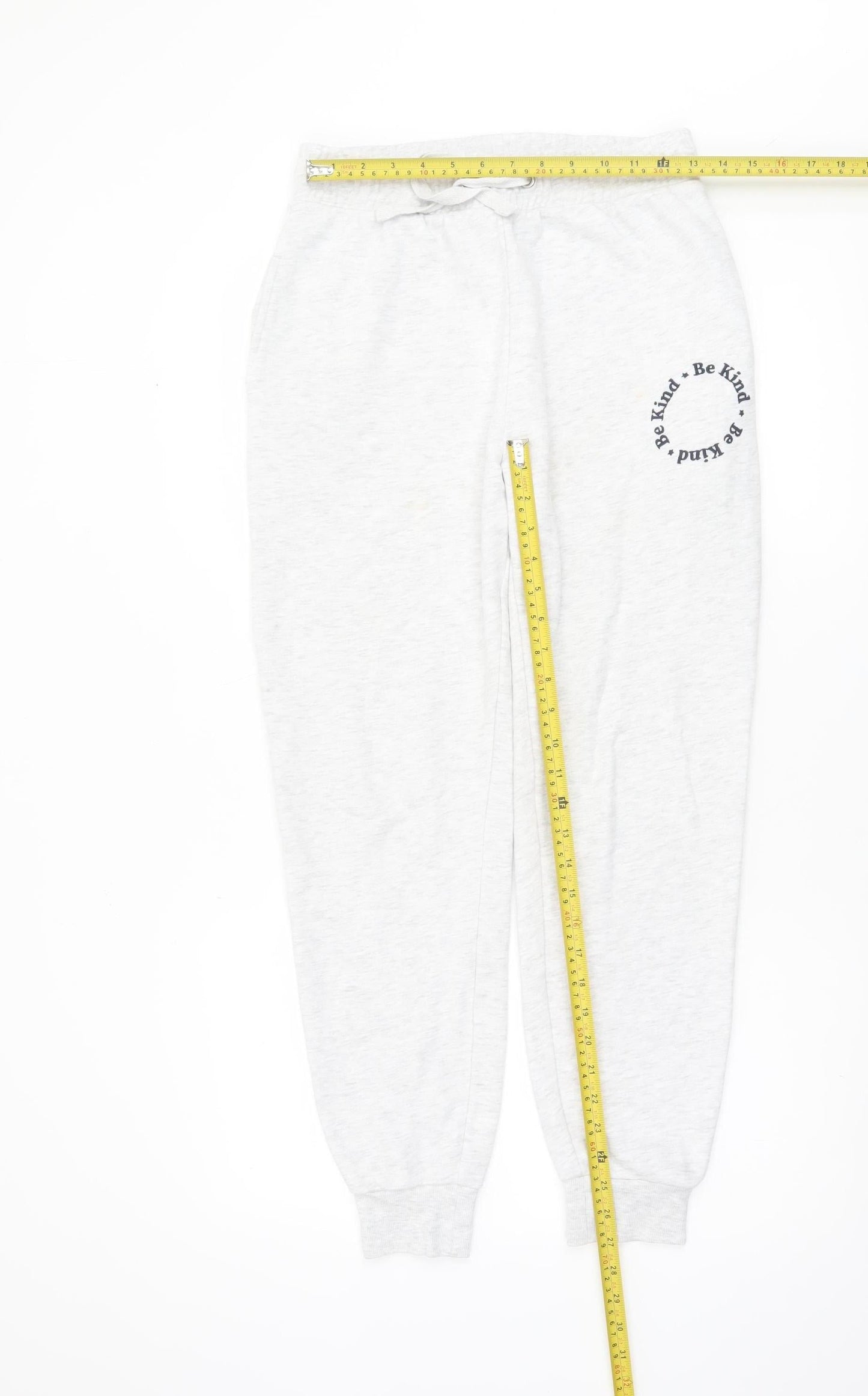 Nobody's Child Women's Grey Jogger Trousers Size 10 Elastic Waist