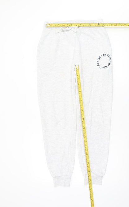 Nobody's Child Women's Grey Jogger Trousers Size 10 Elastic Waist