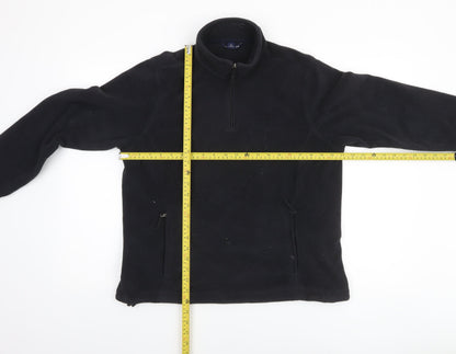Womens UK Size 10-12 Lands' End Black Pullover Sweatshirt