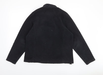 Womens UK Size 10-12 Lands' End Black Pullover Sweatshirt