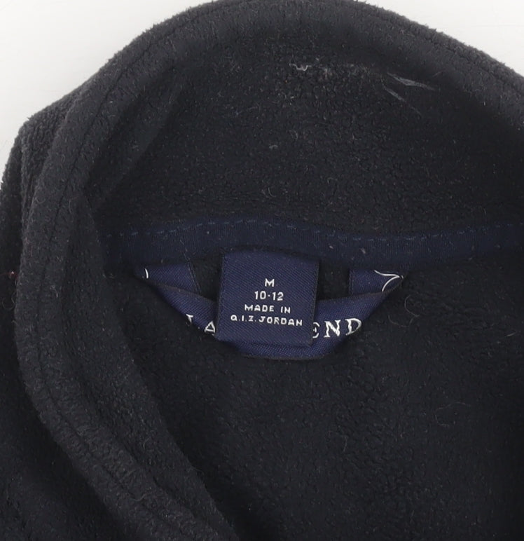 Womens UK Size 10-12 Lands' End Black Pullover Sweatshirt