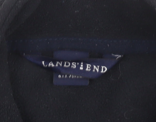 Womens UK Size 10-12 Lands' End Black Pullover Sweatshirt