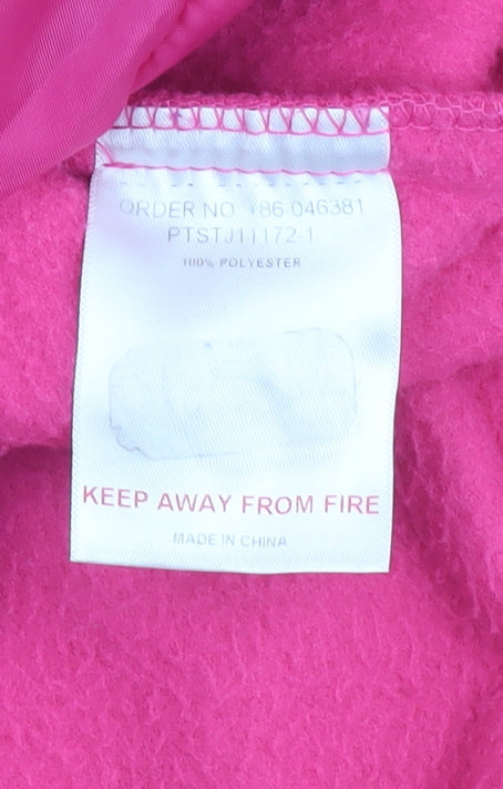 Peter Storm Girls Pink Fleece Full Zip Jacket 9-10 Years