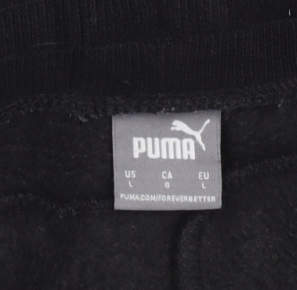 Womens UK Size L PUMA Regular Fit Jogger Black Trousers
