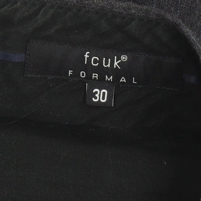 FCUK Formal Men's Grey Pinstripe Wool Trousers Size 30 Regular