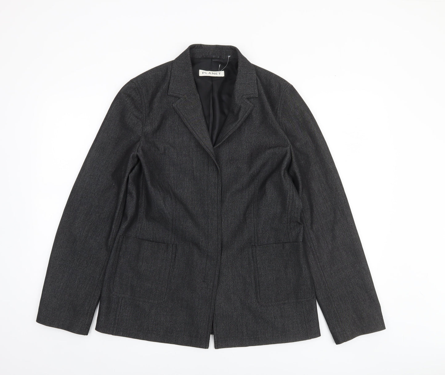 Womens UK Size 12 Planet Regular Grey Blazer