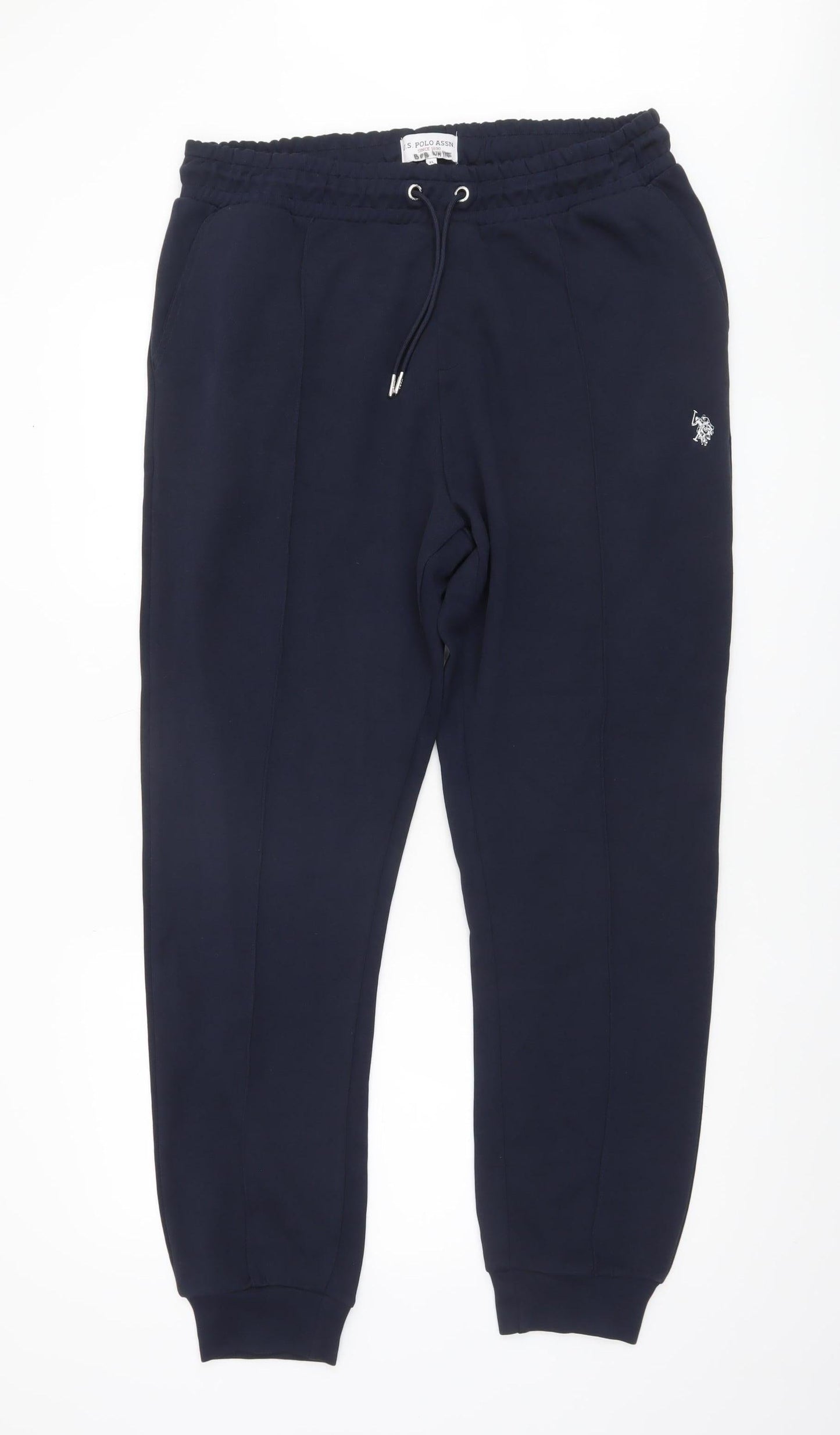 U.S. Polo Assn. Men's Blue XL Jogger Trousers with Logo