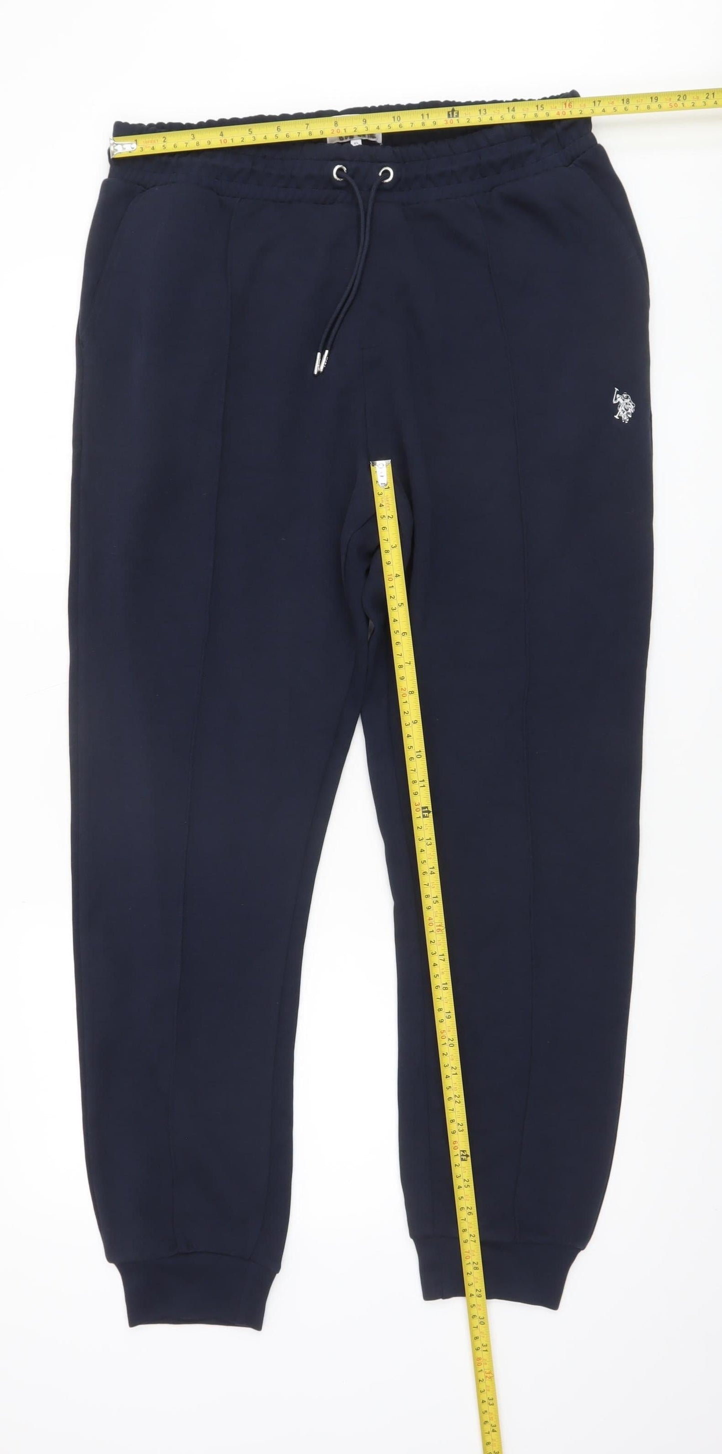 U.S. Polo Assn. Men's Blue XL Jogger Trousers with Logo