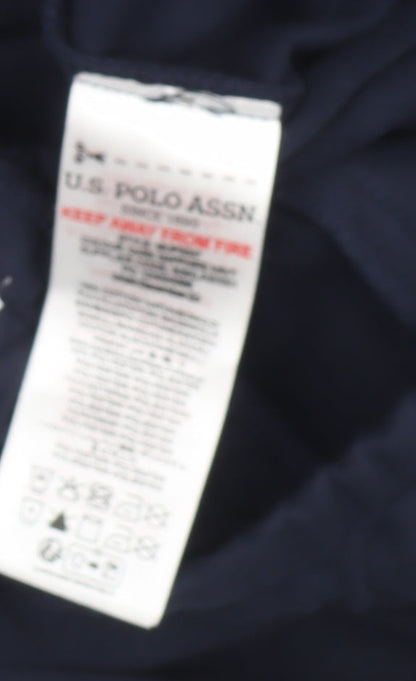 U.S. Polo Assn. Men's Blue XL Jogger Trousers with Logo