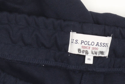 U.S. Polo Assn. Men's Blue XL Jogger Trousers with Logo