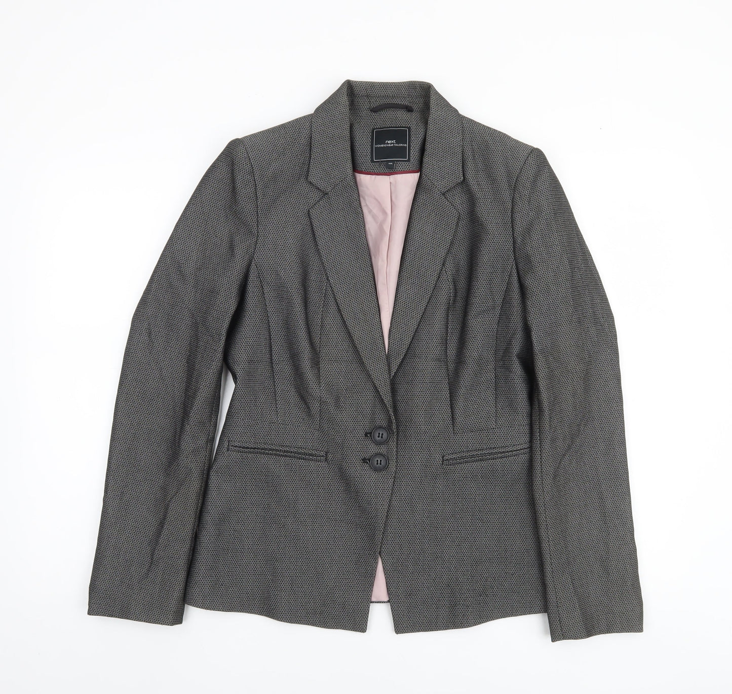 Womens UK Size 10 NEXT Regular Grey Blazer