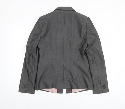 Womens UK Size 10 NEXT Regular Grey Blazer
