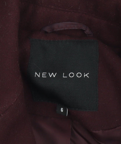 New Look Women Brown Long Sleeveless Waistcoat Size 6