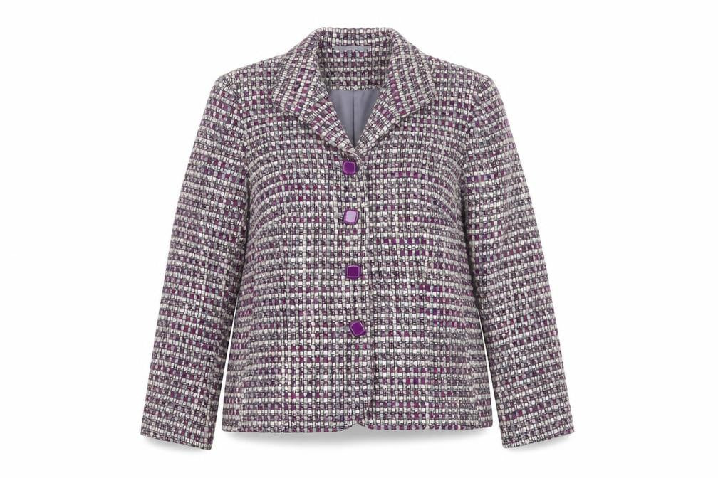 Womens UK Size 10 Eastex Regular Purple Blazer