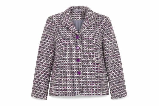 Womens UK Size 10 Eastex Regular Purple Blazer