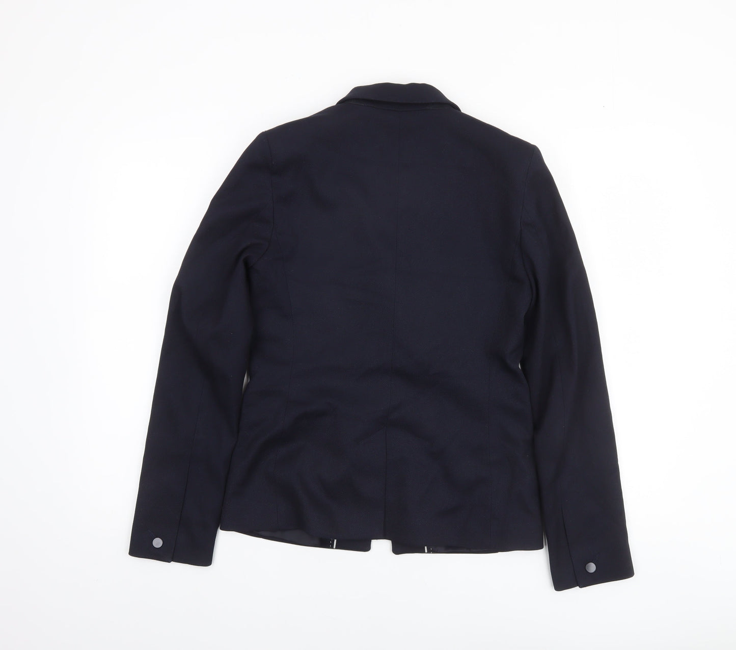 Next Women Blue Size 8 Tailoring One Button Blazer Jacket