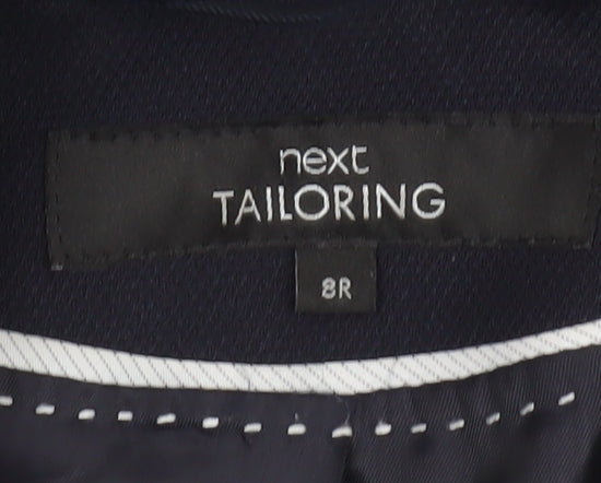 Next Women Blue Size 8 Tailoring One Button Blazer Jacket