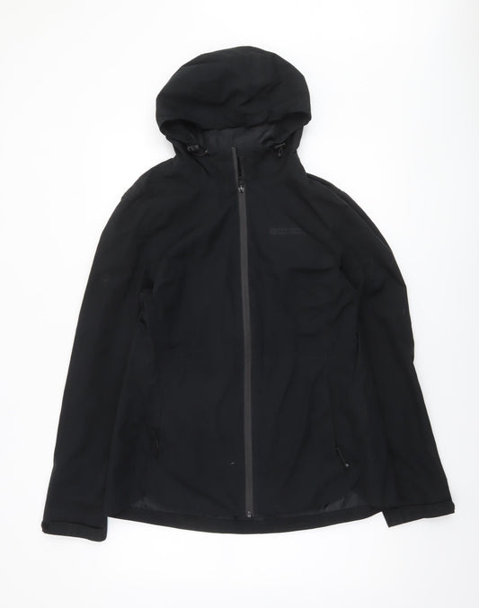 Mountain Warehouse Women's Black Waterproof Hooded Rain Jacket Size 14