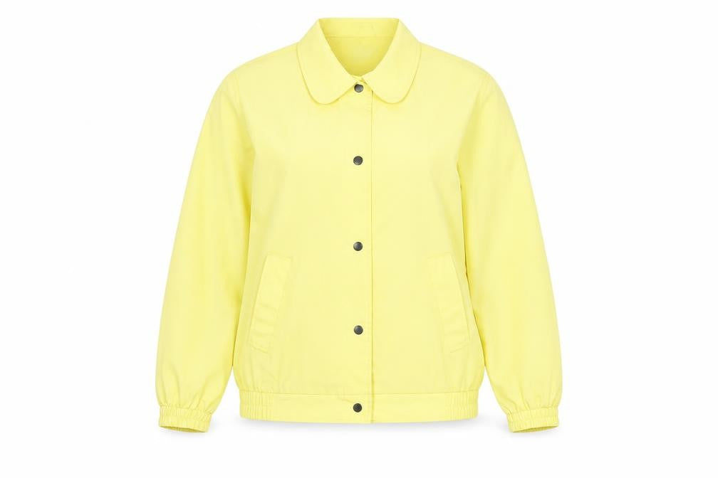 Womens UK Size 10 Damart Yellow Basic Jacket