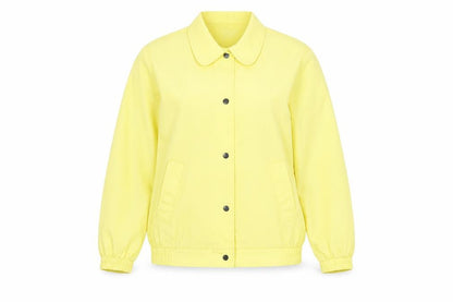 Womens UK Size 10 Damart Yellow Basic Jacket