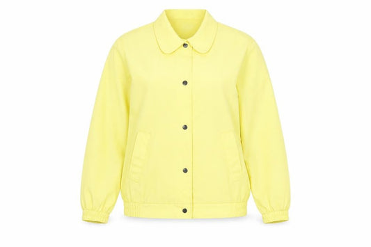 Womens UK Size 10 Damart Yellow Basic Jacket