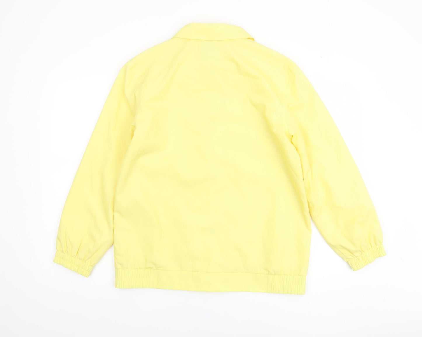Damart Women's Yellow Basic Jacket Size 10 Casual Mid-Length