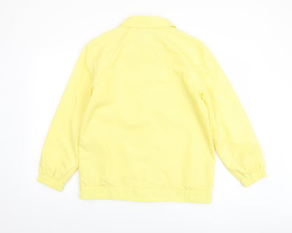 Damart Women's Yellow Basic Jacket Size 10 Casual Mid-Length