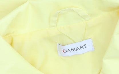 Damart Women's Yellow Basic Jacket Size 10 Casual Mid-Length