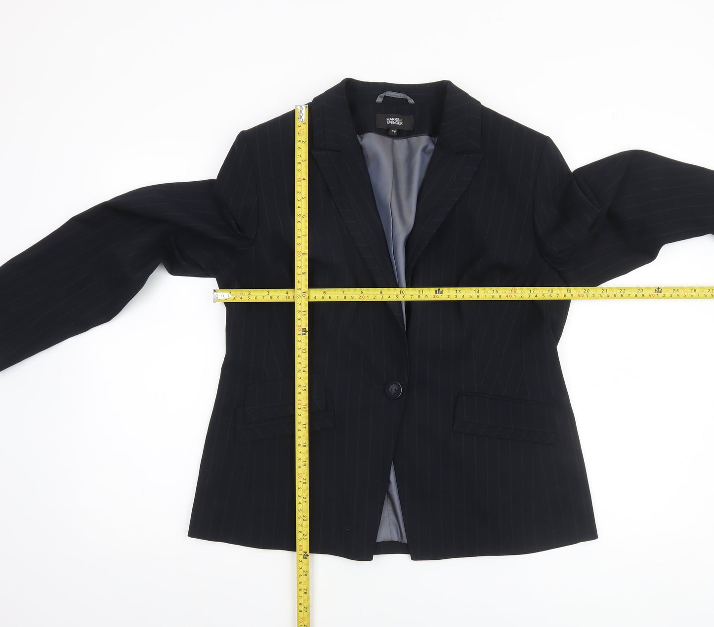 Womens UK Size 16 Marks and Spencer Regular Black Suit Jacket