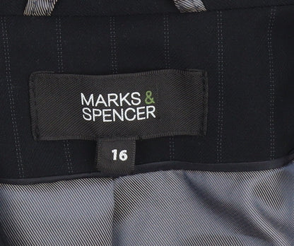 Womens UK Size 16 Marks and Spencer Regular Black Suit Jacket