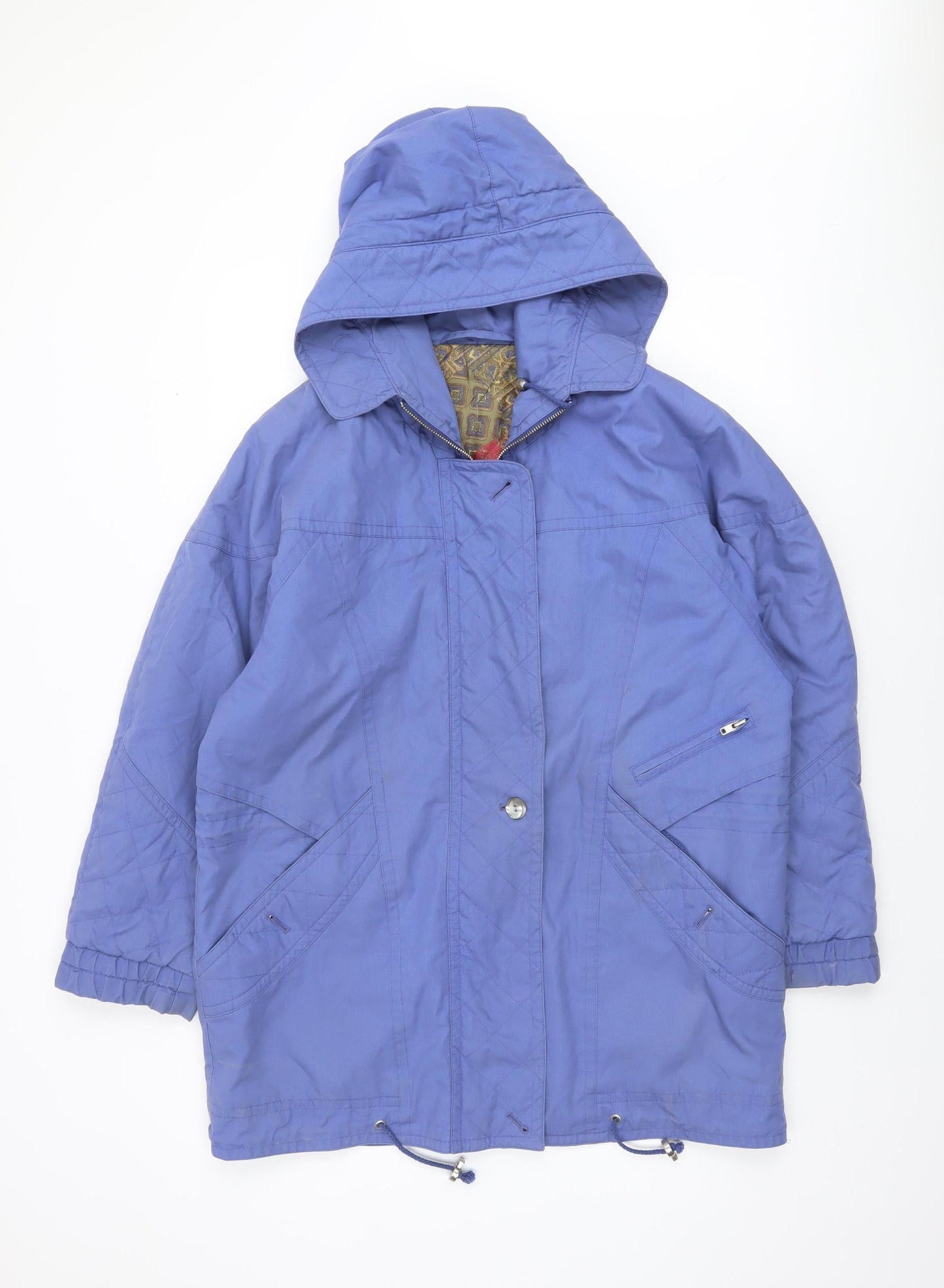 Womens UK Size 12 Marks and Spencer Blue Parka Coat