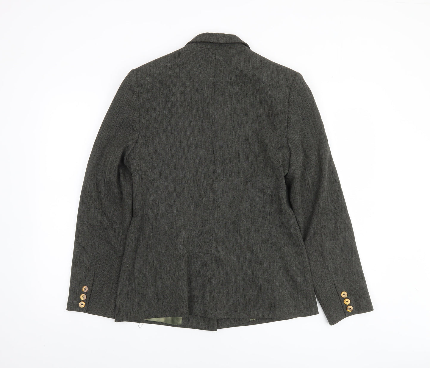 Debenhams Women Grey Size 10 Single-Breasted Suit Jacket