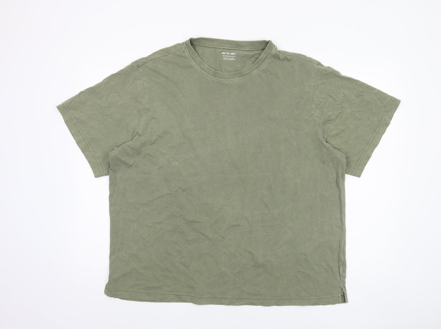 Animal Women’s Green Basic Cotton T-Shirt Size 16