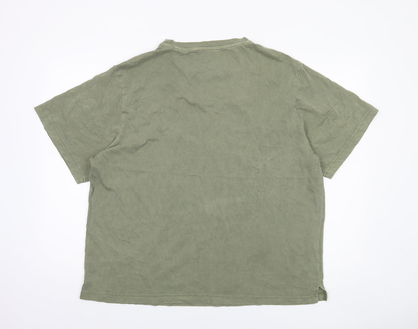 Animal Women’s Green Basic Cotton T-Shirt Size 16