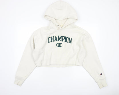 Womens UK Size S Champion Beige Pullover Hoodie