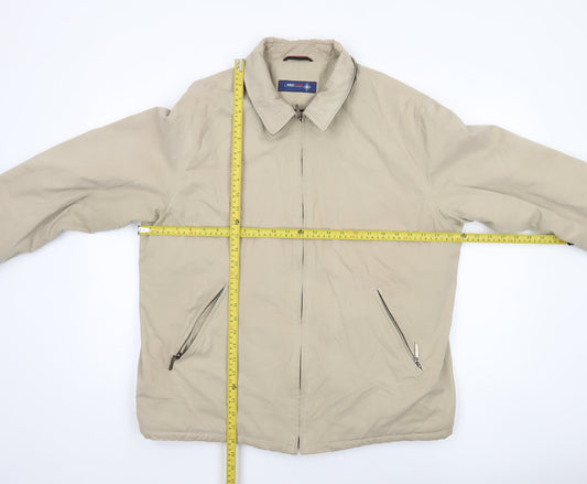 Mens UK Size L West Rock Beige Basic Jacket