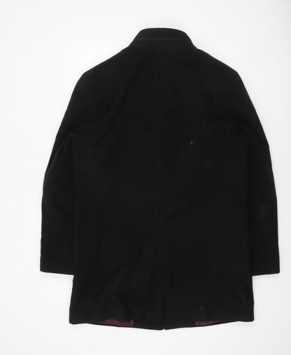 Mens UK Size 50 WEIS Black Overcoat