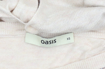 Oasis Womens Multicoloured Paisley Viscose Knit Jumper XS