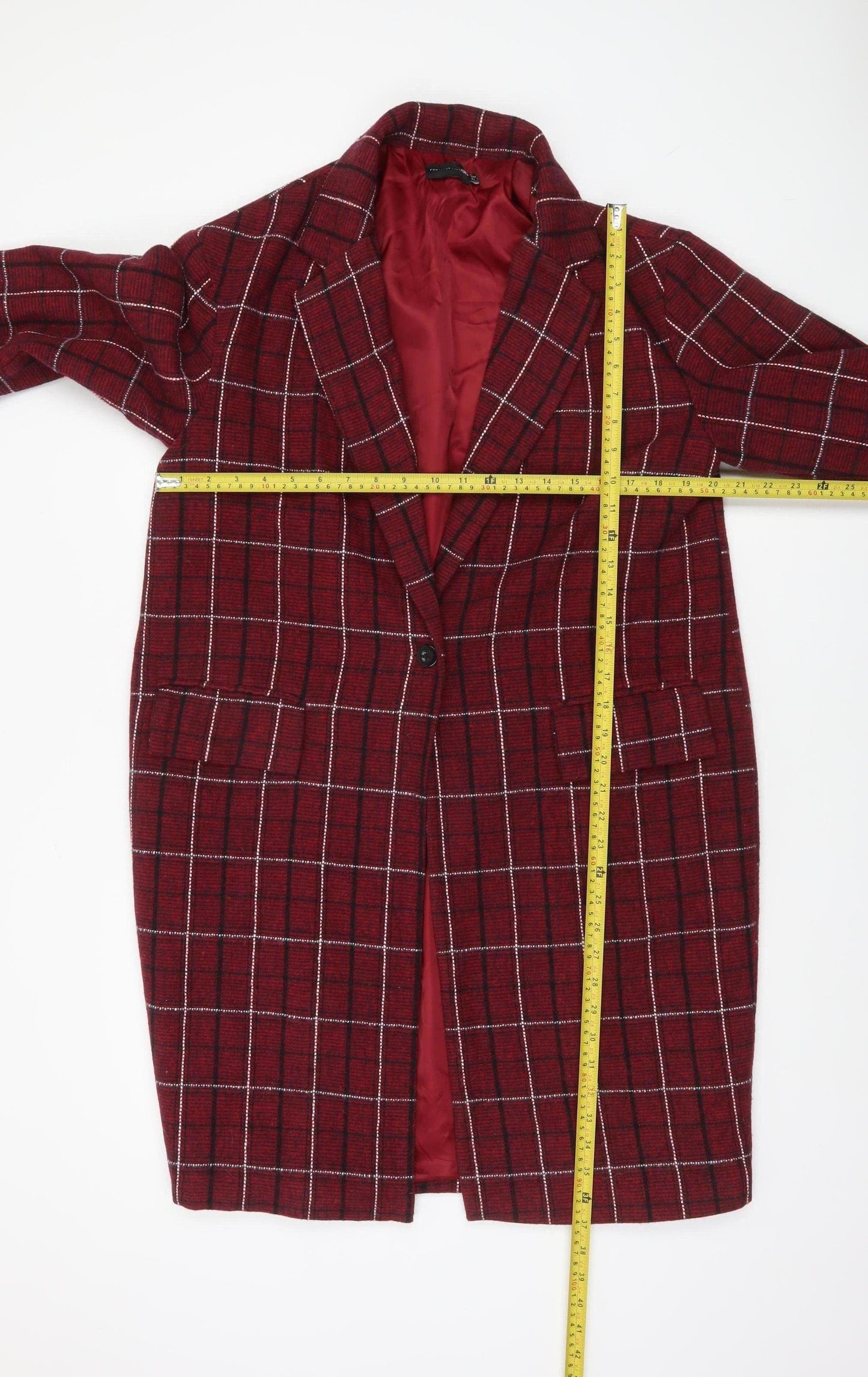 Womens UK Size 6 PRETTYLITTLETHING Red Basic Jacket