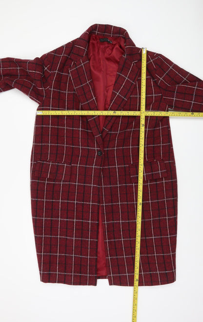 Womens UK Size 6 PRETTYLITTLETHING Red Basic Jacket