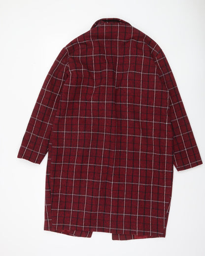Womens UK Size 6 PRETTYLITTLETHING Red Basic Jacket