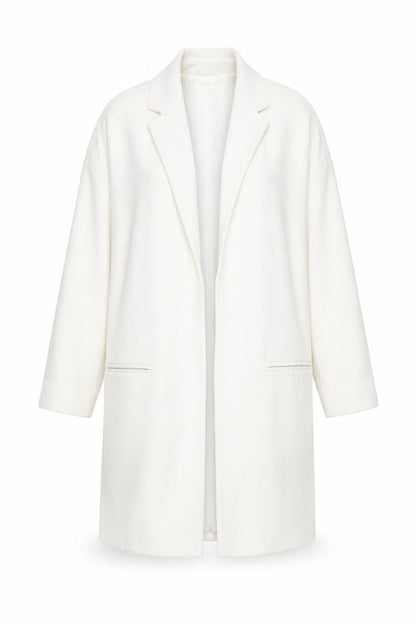 Womens UK Size 8 River Island White Overcoat
